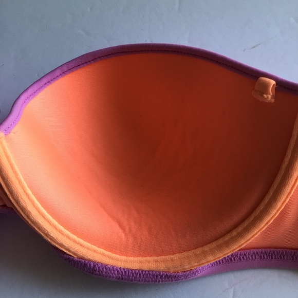 VICTORIAS SECRET STRAPLESS PURPLE BIKINI TOP NWOT SIZE 34C - Picture 16 of 16